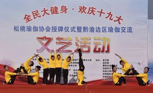 松桃舉行全民大健身歡慶十九大瑜伽交流活動，組織文化藝術(shù)交流活動
